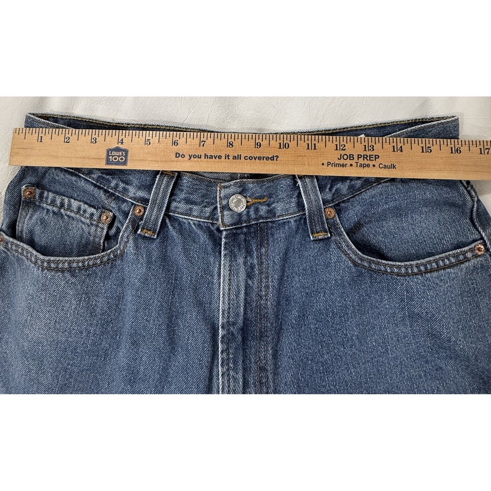 Y2K Levi's 550 Relaxed Fit 34x30(32x29)  Stone Washed Denim Tapered 2009 - Picture 9 of 16